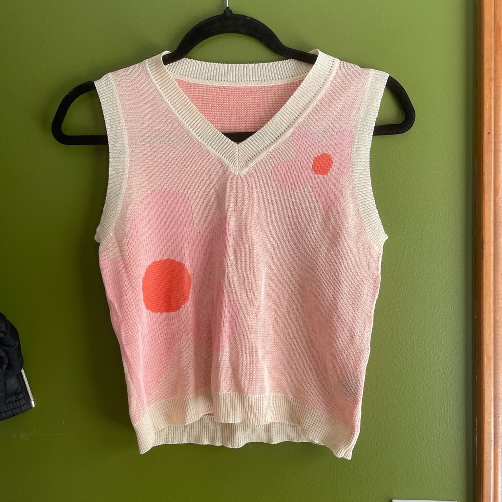 Floral patterned vest